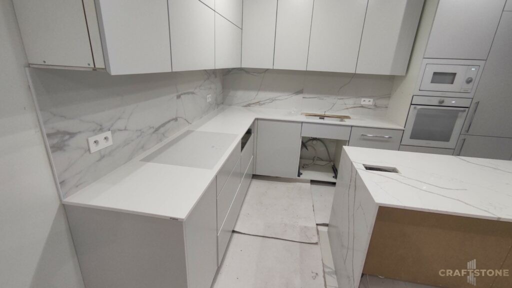 Konglomerat kwarcowy Technistone Calacatta Silva