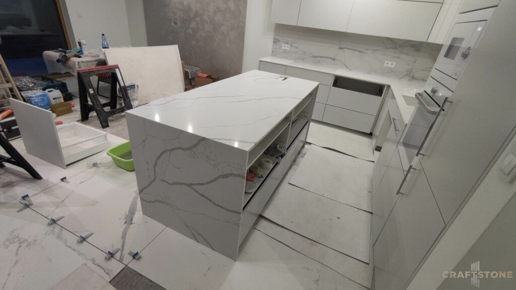 Konglomerat kwarcowy Technistone Calacatta Silva