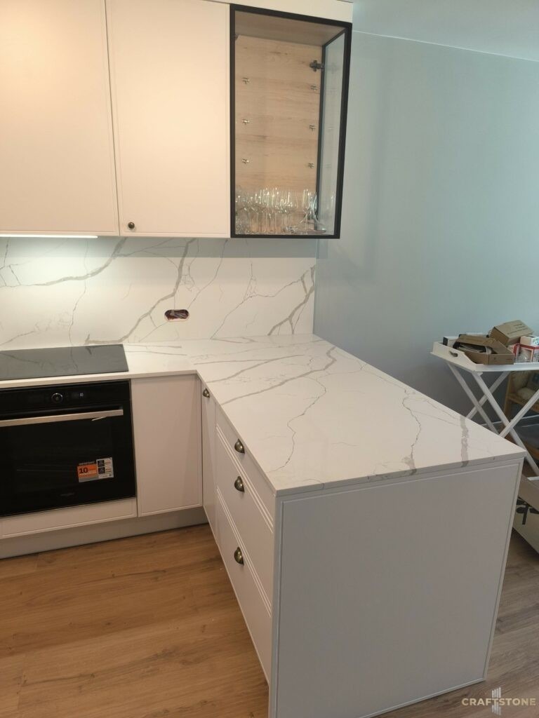 Konglomerat kwarcowy Technistone Calacatta Silva