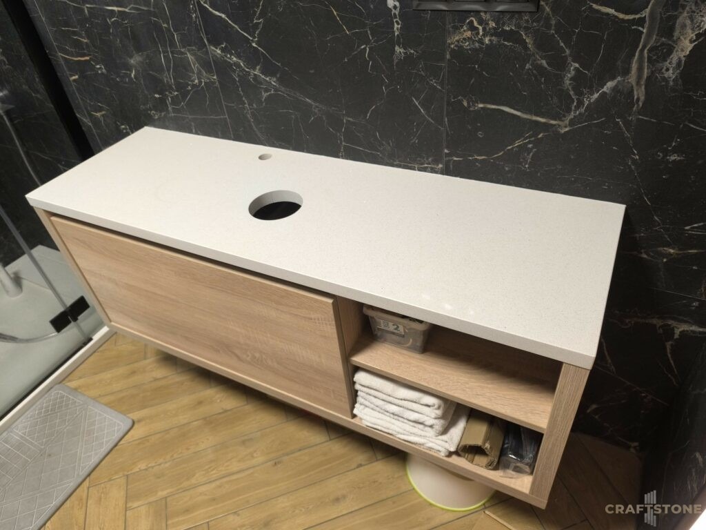 Konglomerat kwarcowy Technistone Absolute White