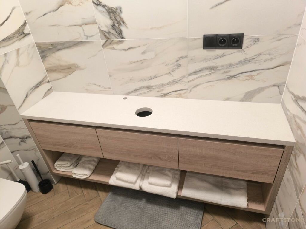 Konglomerat kwarcowy Technistone Absolute White