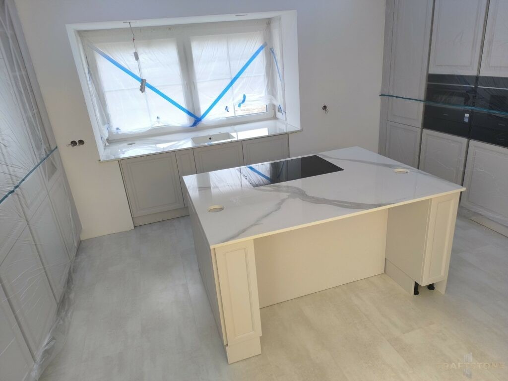 Spiek kwarcowy Franko Statuario Argento