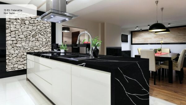 7530L Calacatta Noir Satin [Avant Quartz] - obrazek 7