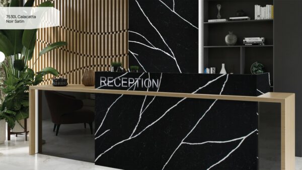 7530L Calacatta Noir Satin [Avant Quartz] - obrazek 5