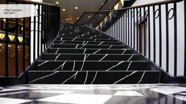 7530L Calacatta Noir Satin [Avant Quartz] - obrazek 3