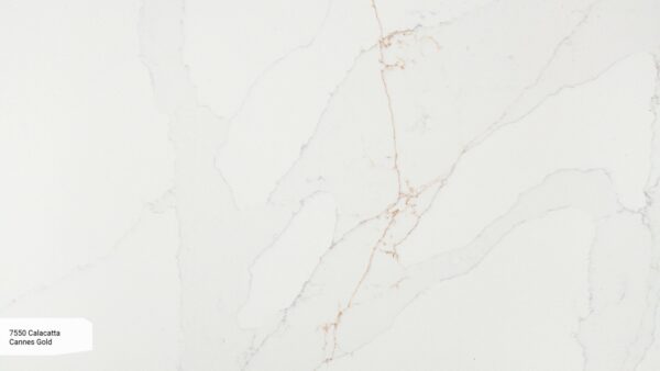 7550 Calacatta Cannes Gold [Avant Quartz]