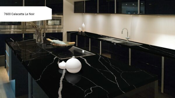 7600 Calacatta Le Noir [Avant Quartz] - obrazek 3